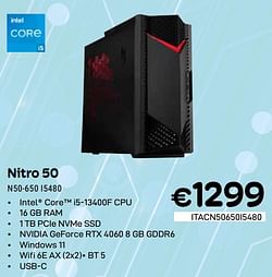 Acer Nitro 50 N50-650 I5480