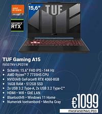 Asus TUF Gaming A15 FA507NV-LP031W-Asus