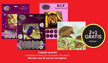Promotions Crystal card kit - Produit Maison - Boekenvoordeel - Valide de 11/05/2024 à 19/05/2024 chez BoekenVoordeel
