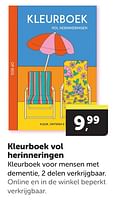 Promoties Kleurboek vol herinneringen - Huismerk - Boekenvoordeel - Geldig van 11/05/2024 tot 19/05/2024 bij BoekenVoordeel