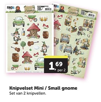 Promotions Knipvelset mini small gnome - Find IT Trading - Valide de 11/05/2024 à 19/05/2024 chez BoekenVoordeel