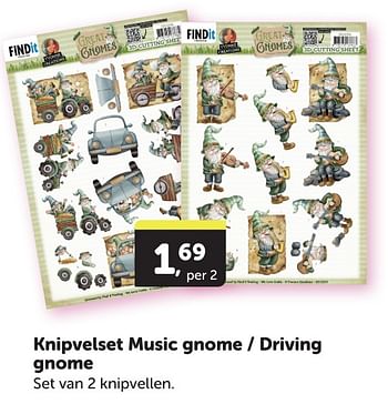 Promoties Knipvelset music gnome driving gnome - Find IT Trading - Geldig van 11/05/2024 tot 19/05/2024 bij BoekenVoordeel