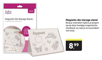 Promotions Magnetic die storage stand - Crafter's Companion - Valide de 11/05/2024 à 19/05/2024 chez BoekenVoordeel