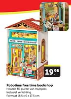 Promoties Robotime free time bookshop - Huismerk - Boekenvoordeel - Geldig van 11/05/2024 tot 19/05/2024 bij BoekenVoordeel