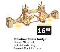 Promoties Robotime tower bridge - Huismerk - Boekenvoordeel - Geldig van 11/05/2024 tot 19/05/2024 bij BoekenVoordeel