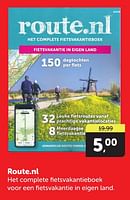 Promoties Route.nl - Huismerk - Boekenvoordeel - Geldig van 11/05/2024 tot 19/05/2024 bij BoekenVoordeel