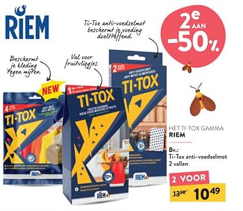 Promoties Ti-tox anti-voedselmot - Riem - Geldig van 08/05/2024 tot 21/05/2024 bij DI