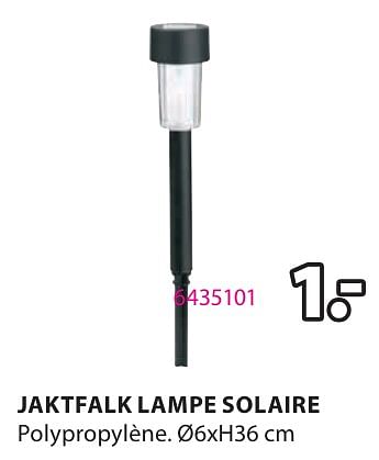 Promoties Jaktfalk lampe solaire - Huismerk - Jysk - Geldig van 06/05/2024 tot 19/05/2024 bij Jysk
