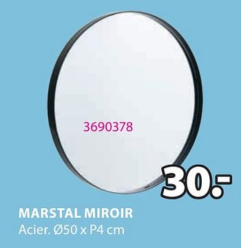 Promotions Marstal miroir - Produit Maison - Jysk - Valide de 06/05/2024 à 19/05/2024 chez Jysk