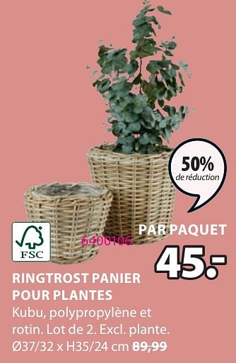 Promoties Ringtrost panier pour plantes - Huismerk - Jysk - Geldig van 06/05/2024 tot 19/05/2024 bij Jysk