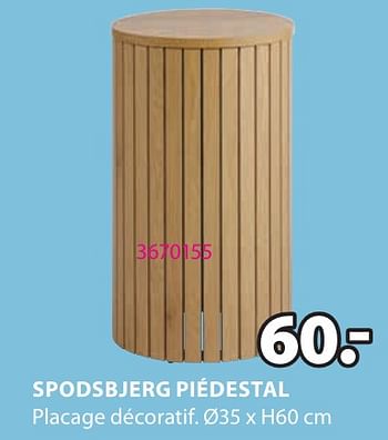 Promotions Spodsbjerg piédestal - Produit Maison - Jysk - Valide de 06/05/2024 à 19/05/2024 chez Jysk