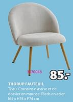 Promotions Thorup fauteuil - Produit Maison - Jysk - Valide de 06/05/2024 à 19/05/2024 chez Jysk