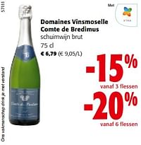 Domaines vinsmoselle comte de bredimus schuimwijn brut-Schuimwijnen