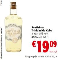 Santisima trinidad de cuba 3 year old rum-Santisima Trinidad de Cuba