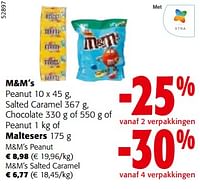 Promoties M+m’s peanut - M&M 's - Geldig van 08/05/2024 tot 21/05/2024 bij Colruyt
