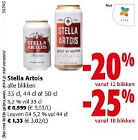 Stella artois alle blikken-Stella Artois