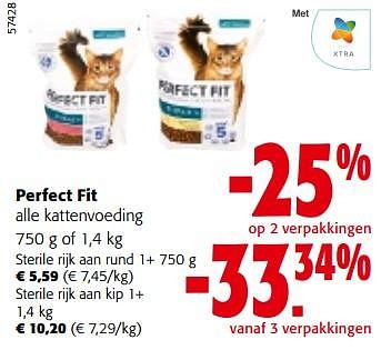 Promoties Perfect fit alle kattenvoeding - Perfect - Geldig van 08/05/2024 tot 21/05/2024 bij Colruyt