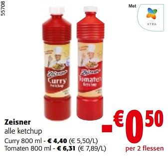 Promotions Zeisner alle ketchup - Zeisner - Valide de 08/05/2024 à 21/05/2024 chez Colruyt