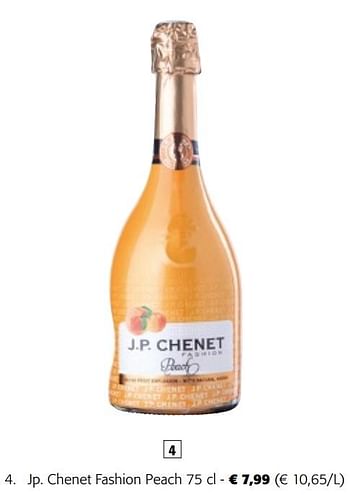 Promotions Jp. chenet fashion peach - Mousseux - Valide de 08/05/2024 à 21/05/2024 chez Colruyt