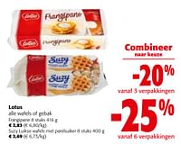 Promoties Lotus alle wafels of gebak - Lotus Bakeries - Geldig van 08/05/2024 tot 21/05/2024 bij Colruyt