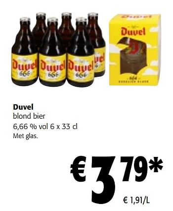 Promoties Duvel blond bier - Duvel - Geldig van 08/05/2024 tot 21/05/2024 bij Colruyt