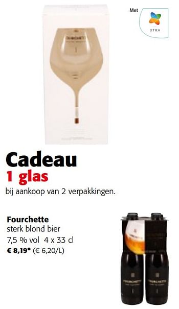 Promoties Fourchette sterk blond bier - Fourchette - Geldig van 08/05/2024 tot 21/05/2024 bij Colruyt