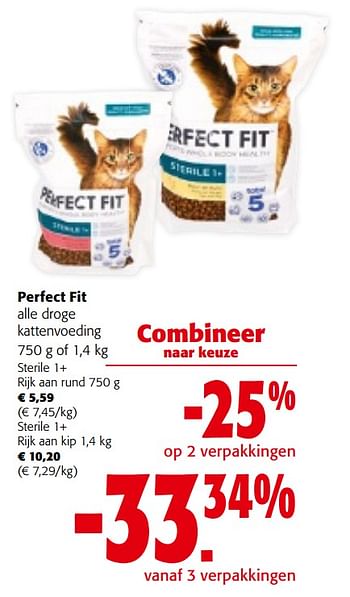 Promoties Perfect fit alle droge kattenvoeding - Perfect Fit  - Geldig van 08/05/2024 tot 21/05/2024 bij Colruyt