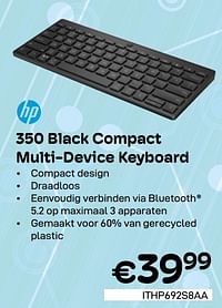 350 black compact multi device keyboard-HP