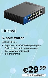 5 port switch lgs105 retail-Linksys
