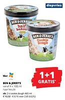 Promoties Cookie dough - Ben&Jerry's - Geldig van 09/05/2024 tot 22/05/2024 bij Spar (Colruytgroup)