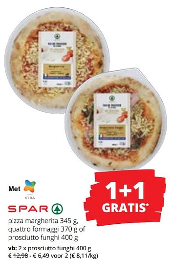 Promotions Pizza margherita - Spar - Valide de 09/05/2024 à 22/05/2024 chez Spar (Colruytgroup)