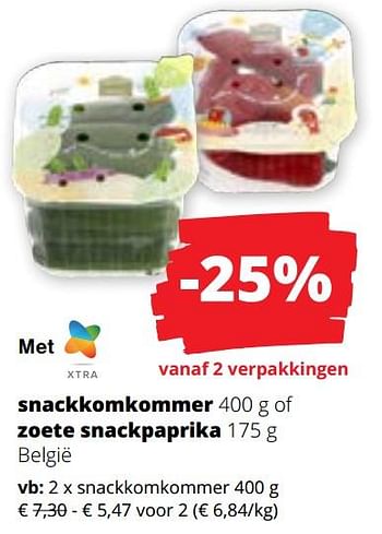 Promoties Snackkomkommer - Huismerk - Spar Retail - Geldig van 09/05/2024 tot 22/05/2024 bij Spar (Colruytgroup)