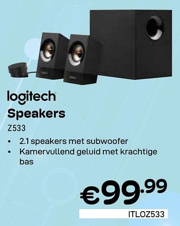 Promotions Speakers z533 - Logitech - Valide de 01/05/2024 à 31/05/2024 chez Compudeals