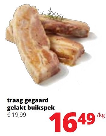Promotions Traag gegaard gelakt buikspek - Produit Maison - Spar Retail - Valide de 09/05/2024 à 22/05/2024 chez Spar (Colruytgroup)