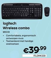 Promoties Wireless combo mk330 - Logitech - Geldig van 01/05/2024 tot 31/05/2024 bij Compudeals