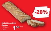 Ciabatta rustiek d`antan-Huismerk - Spar Retail