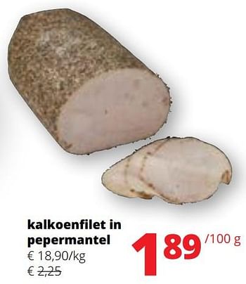 Promoties Kalkoenfilet in pepermantel - Huismerk - Spar Retail - Geldig van 09/05/2024 tot 22/05/2024 bij Spar (Colruytgroup)