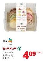Promoties Macarons - Spar - Geldig van 09/05/2024 tot 22/05/2024 bij Spar (Colruytgroup)