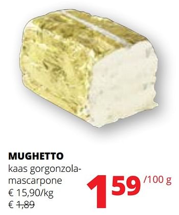 Promoties Mughetto kaas gorgonzolamascarpone - Mughetto - Geldig van 09/05/2024 tot 22/05/2024 bij Spar (Colruytgroup)