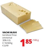 Promoties Vache bleue korstloze finse emmental - Vache bleue - Geldig van 09/05/2024 tot 22/05/2024 bij Spar (Colruytgroup)