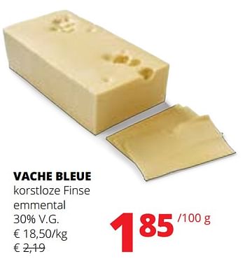 Promotions Vache bleue korstloze finse emmental - Vache bleue - Valide de 09/05/2024 à 22/05/2024 chez Spar (Colruytgroup)