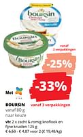 Promoties Zacht + romig knoflook en fijne kruiden - Boursin - Geldig van 09/05/2024 tot 22/05/2024 bij Spar (Colruytgroup)