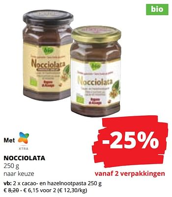 Promoties Cacao en hazelnootpasta - Nocciolata - Geldig van 09/05/2024 tot 22/05/2024 bij Spar (Colruytgroup)