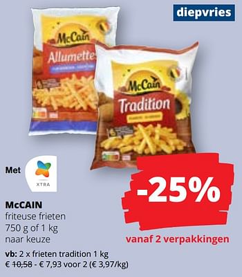 Promoties Frieten tradition - Mc Cain - Geldig van 09/05/2024 tot 22/05/2024 bij Spar (Colruytgroup)