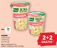 Knorr pasta snack carbonara-Knorr