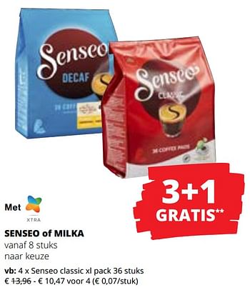 Promotions Senseo classic xl pack - Douwe Egberts - Valide de 09/05/2024 à 22/05/2024 chez Spar (Colruytgroup)