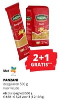 Promoties Spaghetti - Panzani - Geldig van 09/05/2024 tot 22/05/2024 bij Spar (Colruytgroup)
