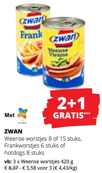 Promotions Weense worstjes - Zwan - Valide de 09/05/2024 à 22/05/2024 chez Spar (Colruytgroup)