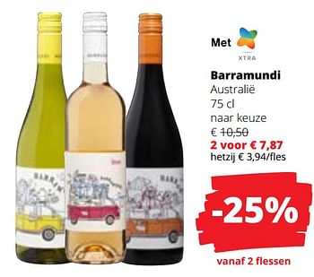 Promoties Barramundi - Rode wijnen - Geldig van 09/05/2024 tot 22/05/2024 bij Spar (Colruytgroup)