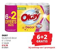 Promoties Okay keukenrol decor - Okay - Geldig van 09/05/2024 tot 22/05/2024 bij Spar (Colruytgroup)